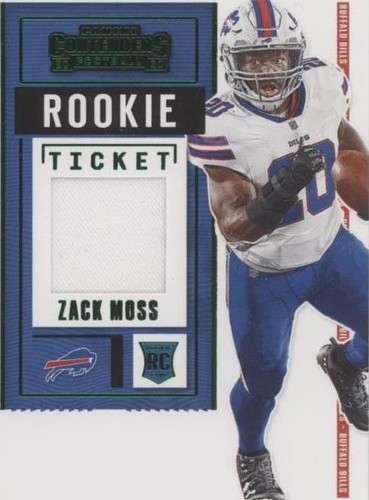 2020 Panini Contenders Zack Moss #RTS-ZMO
