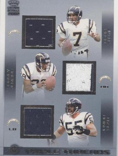 2002 Pacific Crown Royale Doug Flutie Junior Seau Ronney Jenkins #18