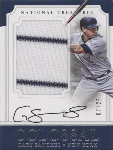2017 Panini National Treasures - Gary Sanchez #CMS-SZ