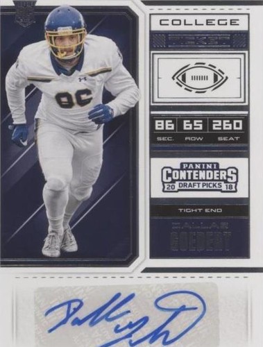 2018 Panini Contenders Draft Picks Dallas Goedert #164