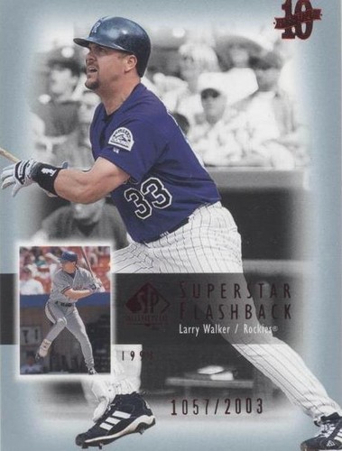 2003 SP Authentic - Larry Walker #SF22