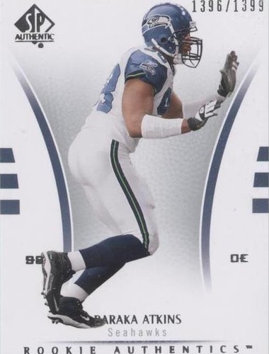 2007 SP Authentic Baraka Atkins #119