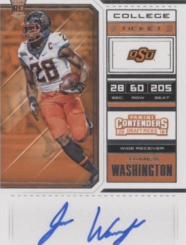 2018 Panini Contenders Draft Picks James Washington #108