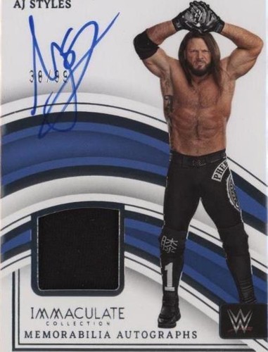 2023 Panini Immaculate Collection WWE - AJ Styles #MA-AJS