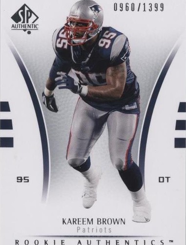 2007 SP Authentic Kareem Brown #123