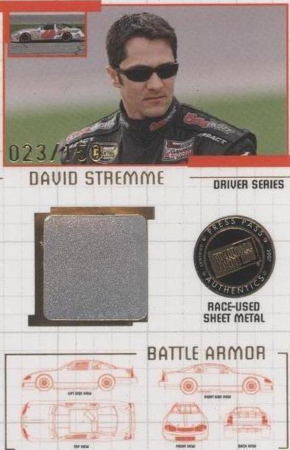2007 Press Pass Stealth - David Stremme #BA-D24