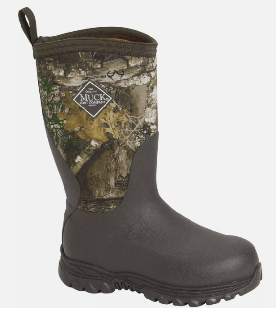 Muck Boot Rugged Ii Camoflage Rain  Youth Boys Green Casual Boots RG2-RTE