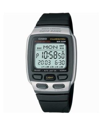 casio db 37h 2524 multi lingual data bank illuminator mens watch 195708066509