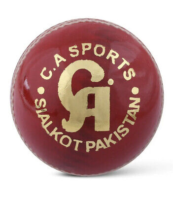 Grade A Original CA Sports Hard Ball Cricket SUPER LEAGUE 5 1/2oz Sialkot Ball