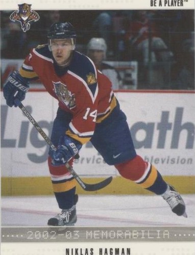 2002-03 In the Game Be A Player Memorabilia - Niklas Hagman #37