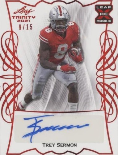 2021 Leaf Trinity Trey Sermon #BA-TS1