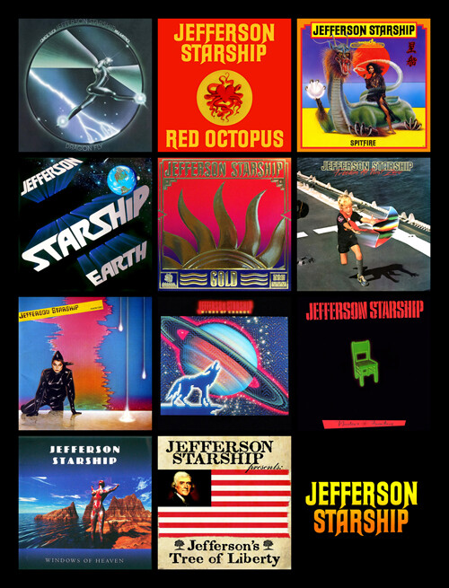 Jefferson Starship 10cc ジノバレリ アルスチュワート4枚