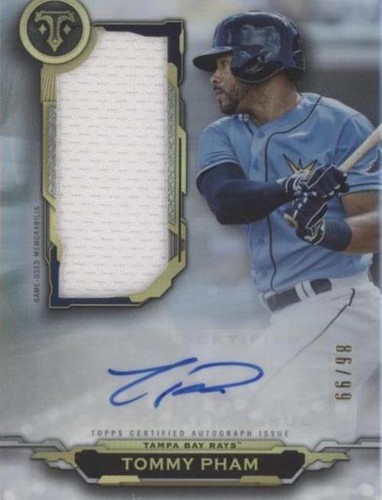 2019 Topps Triple Threads - Tommy Pham #AUJR-TP