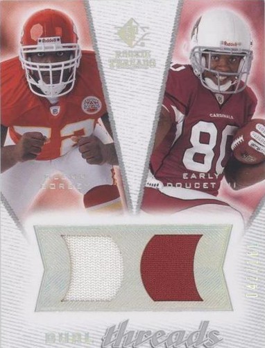 2008 SP Rookie Threads Early Doucet Glenn Dorsey #DT-DD