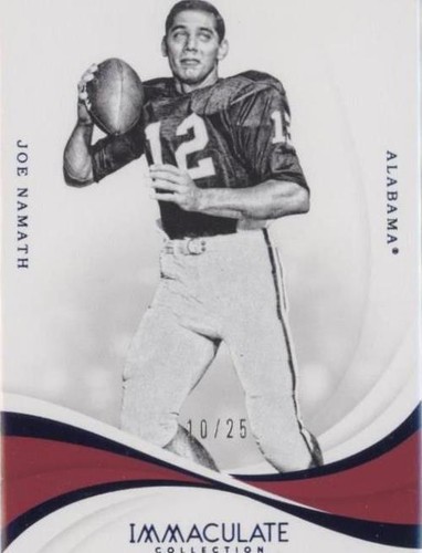 2019 Panini Immaculate Collection Collegiate Joe Namath #33