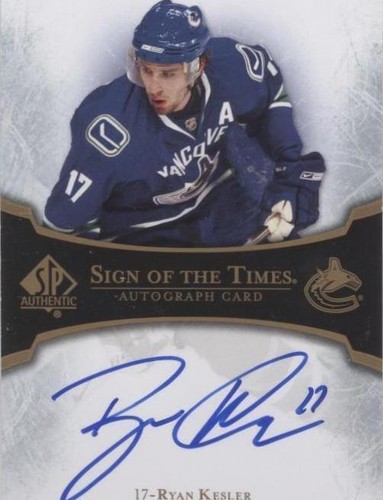2007-08 SP Authentic - Ryan Kesler #ST-KE