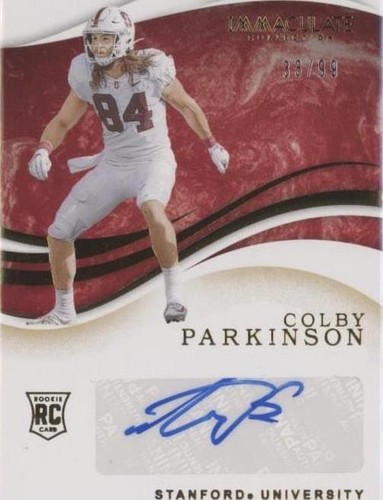 2020 Panini Immaculate Collection Collegiate Colby Parkinson #55