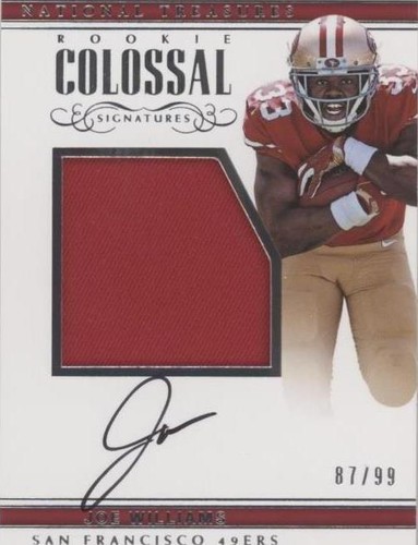 2017 Panini National Treasures Joe Williams #RCS-JW