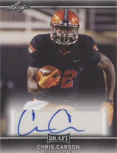 2017 Leaf Draft Chris Carson #A-CC1