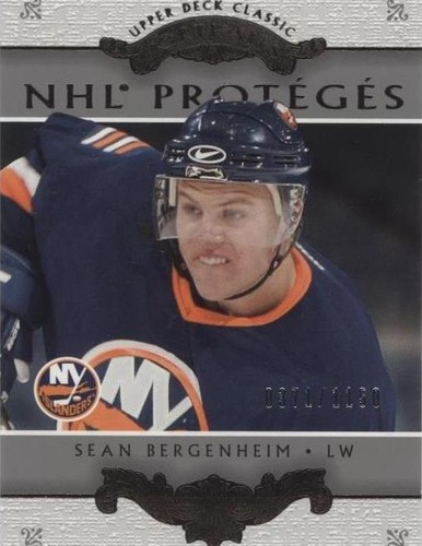 2003-04 Upper Deck Classic Portraits - Sean Bergenheim #181