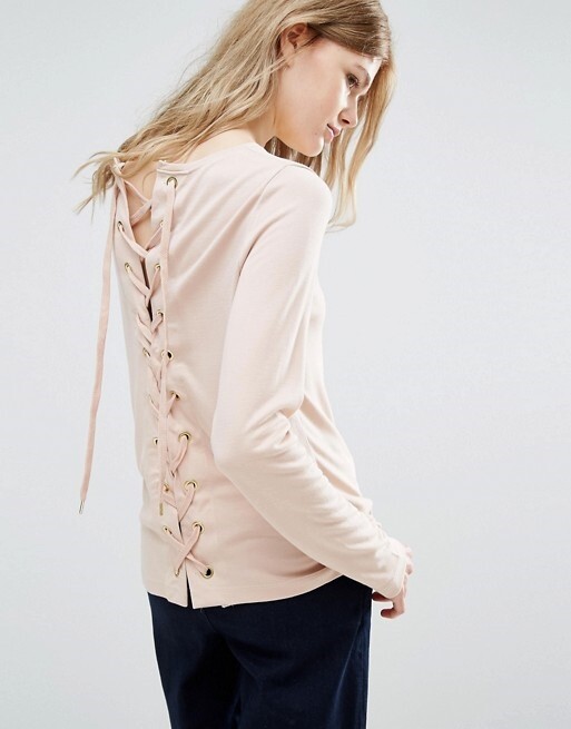 Vila 145137 Women's Vistate New Sweatshirt Color Rose Dust Sz L