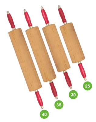 Isenberg® Rollholzhalterung Aus Buchenholz – Tischaufsteller Für Nudelhölzer, Mit Gummifüßen, Made In Germany
