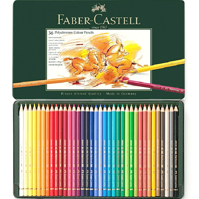 NEW 36 Faber Castell Polychromos Artist Colour Colouring Pencils