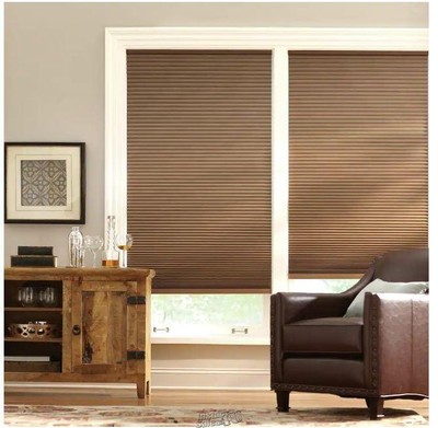 Mocha Cordless Blackout Cellular Shade - 26.25 in. W x 64 in