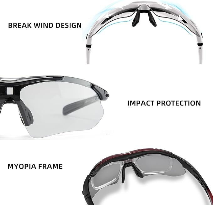 ROCKBROS Cycling Photochromic Sports Sunglasses MTB Road Bike Glasses outdoor