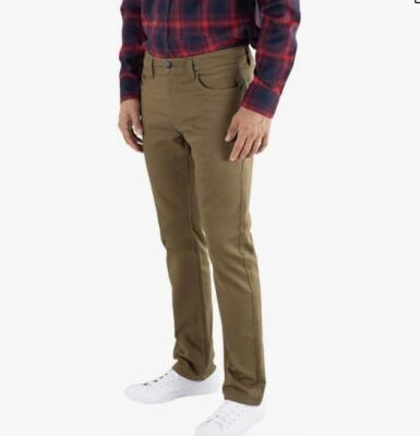 New JACHS New York Men s Straight Fit Mid-Rise Stretch Pant 5 Pocket 32 38 40