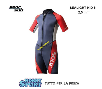 MUTA ESTIVA SEACSUB 2.5 mm SEALIGHT KID 5 BAMBINO CERNIERA ANTERIORE - SEAC