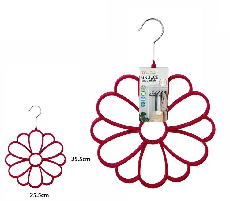 Gruccia PortaSciarpe Porta Sciarpe Anelli Fiore Organizer Armadio Cravatte dfh