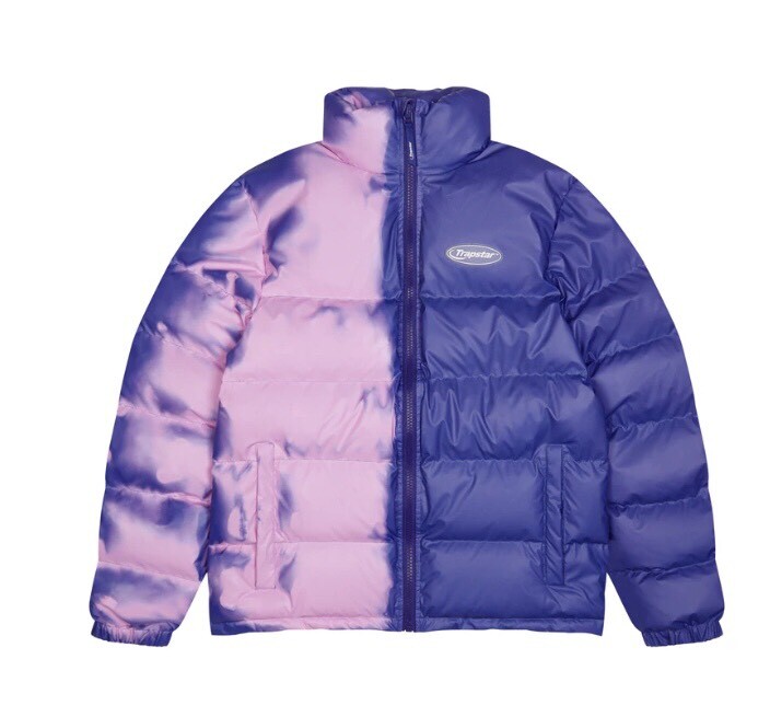 Trapstar heat reactive hyperdrive puffer jacket (L) purple/pink in