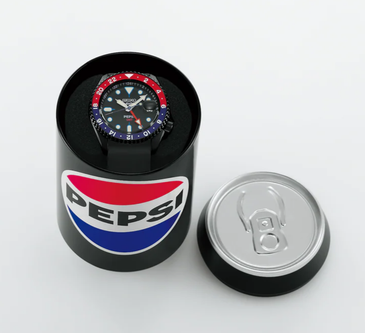 ペプシPEPSIセイコー5スポーツ(Seiko 5 SportsSBSC023 セイコー、「セイコー 5スポーツ」からペプシとの初
