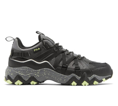 Fila Men’s Excursion Fashion Sneakers Black Gray Volt Green Size US 11 New NIB