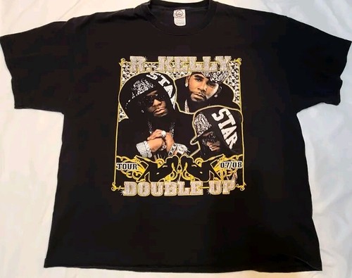 2007 R. Kelly Double Up Tour Rap T-Shirt 2XL Delta Magnum