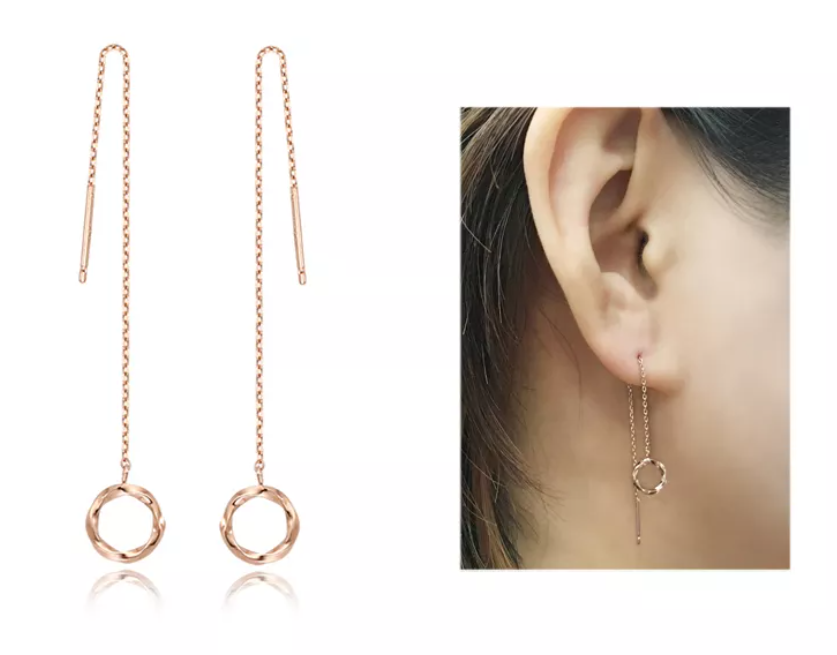 【STONEHENgE】Silver Material Rose Gold Earrings SC1668 StoneHenge Silver Earrings SC0956 Silver 925 Rose Gold Cubic