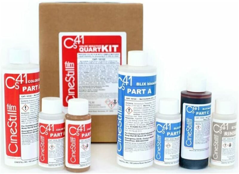 Cinestill Cs41 Color Simplified 2-Bath Liquid Quart Kit For Color Negative Film
