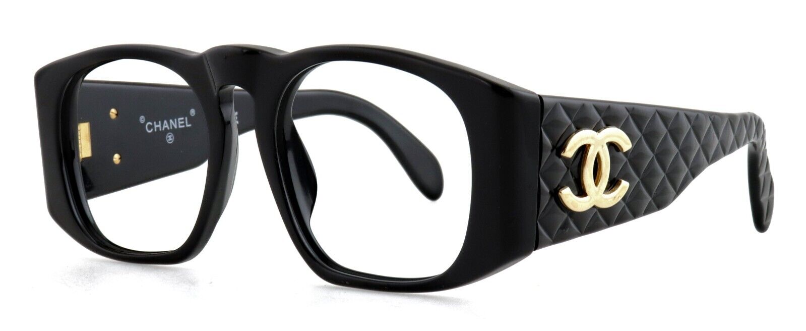 New CHANEL 01450 94305 Black Gold CC Cocomark Eyeglasses New CHANEL 01450 94305 Black Gold CC Cocomark Eyeglasses