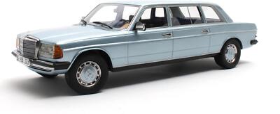 1978 Mercedes Benz 250 W123 Lang Limousine Blue in 1:18 scale by Cult Models