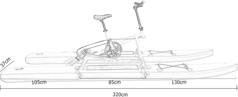 Water Bikes, Chili Pontoon Banana Water Bike Inflatable Kayak Bikeboat for Lake,