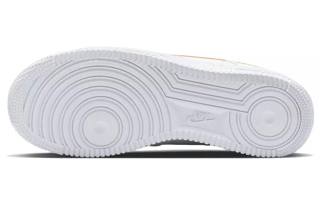 Pre-owned Nike Wos Air Force 1 '07 Lx 'leap High' Fd4622-131 Women's Shoes In White/white/safety Orange/washed Teal