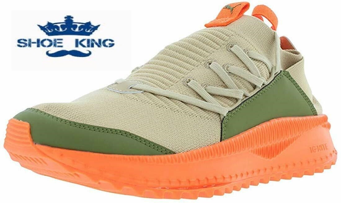PUMA Men's Tsugi Jun ANR Tan/Olive/Orange 367701 01 SHOES