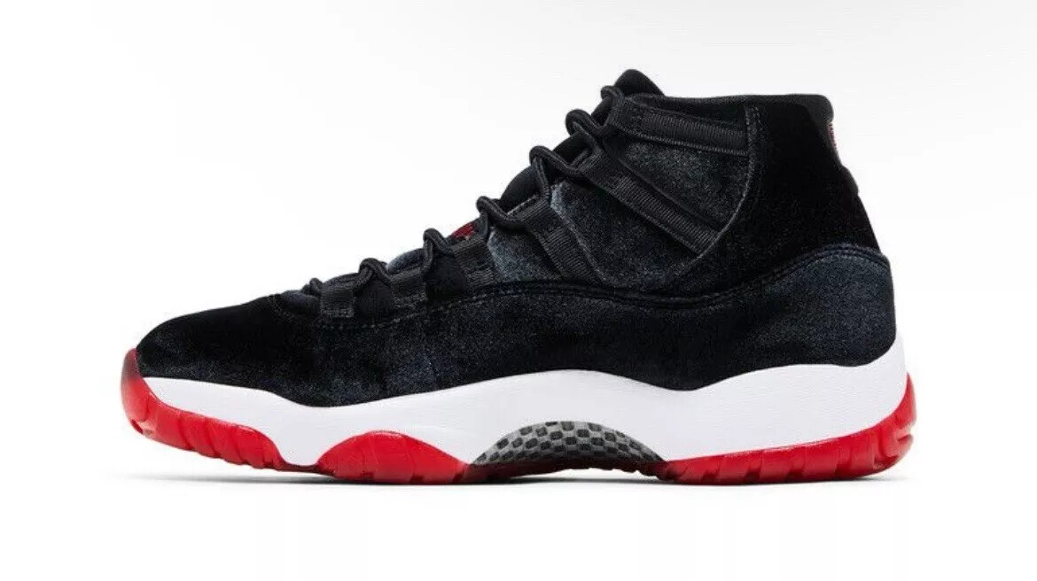 Pre-owned Jordan Nike Air  11 Retro 'bred Velvet' Db5457-061 Black Wmns Women's Shoes