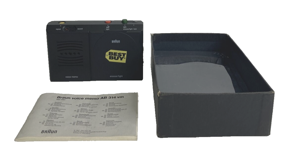 インテリア時計 BRAUN voice memo AB314vm インテリア時計 BRAUN voice memo AB314vm Braun AB 314 Voice