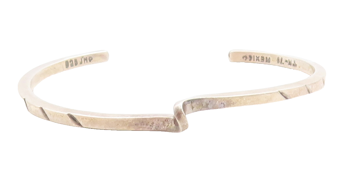 V*x様 Tah'Bah IngotSilver Cuff c.1945 The Persevere Cuff – Corazon Sterling Silver from Taxco