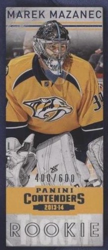 2013-14 Panini Playoff Contenders - Marek Mazanec #147