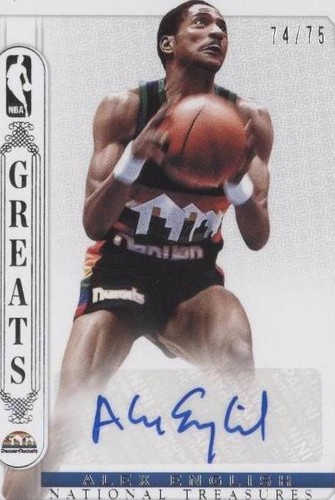 2014-15 Panini National Treasures - Alex English #NBG-AE