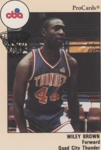 1989-90 ProCards CBA - Wiley Brown #42
