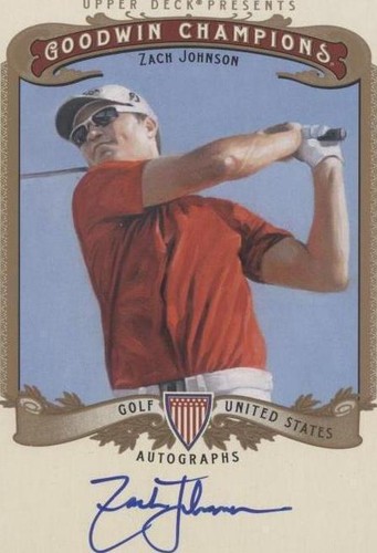 2012 Upper Deck Goodwin Champions - Zach Johnson #A-ZJ